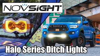 Novsight Halo Series Ditch Lights on 3rd Gen Tacoma [upl. by Eelrac490]