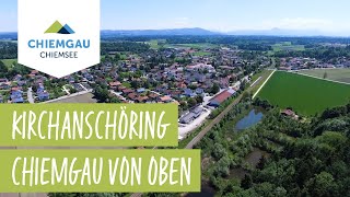 Kirchanschöring ChiemseeChiemgau Drohnenaufnahme [upl. by Ciccia]