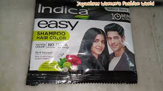 Indica easy hair colour shampoo review Indica hair colour shampoo review  haircolor shampoo [upl. by Hagan248]