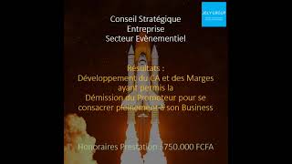 Nos Réalisations  Conseil Stratégique Entreprise  Secteur Evènementiel [upl. by Shlomo]