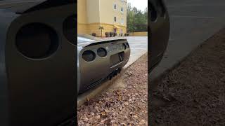 C5 corvette muffler delete with x pipe and h pipe idle corvette chevy [upl. by Adnorahc]