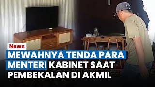 BAK DI HOTEL MEWAH Begini Penampakan Tenda Para Menteri Prabowo Jelang Pembekalan di Akmil Magelang [upl. by Mozelle]