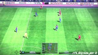 PES 2010 Gameplay  FC Barcelona v Liverpool FC  GameCom2009 [upl. by Atinit]