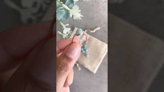 Blue Jade Crystal Ring shorts shortsfeed ring tutorial jewellerymaking handmade jewellery [upl. by Atikir11]