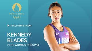 Kennedy Blades After Semifinal Win  2024 Olympic Games  Mixed Zone Audio [upl. by Adnilab85]