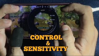 Aquos r2 handcam PUBG test in new update 33 Aquos r2 control and sensitivity video [upl. by Herzberg]