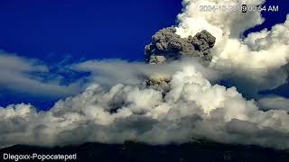 Explosión Volcán Popocatépetl 29 De Otubre De 2024 [upl. by Ariahaj]