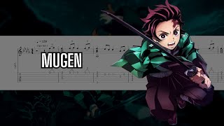 Demon Slayer Season 4 OP Mugen  Fingerstyle Tab  Guitar Tutorial [upl. by Hazmah]