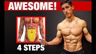 4 Steps to Awesome LOWER ABS Works Every Time [upl. by Salis]