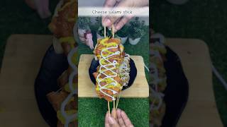 Cheese salami stick🧀followfor morecheese salami stick cheesesticks cheeserecipe cheeserecipes [upl. by Laddy]