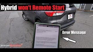 Ford Escape Hybrid will not remote start WEAK 12 Volt Battery DEEP SLEEP MODE  AnthonyJ350 [upl. by Notyad]