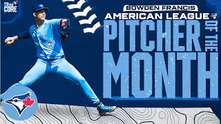 Bowden Francis is Augusts American League Pitcher of the Month [upl. by Vale]