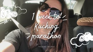 1 Week To Kuching Marathon D6 training strength training work life balance [upl. by Aimahc523]