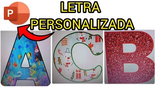 COMO FAZER LETRA PERSONALIZADA FÁCIL NO POWERPOINT [upl. by Andria]