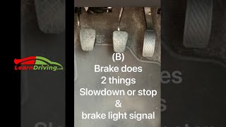 How to drive manual car  foot controlled pedals explained shorts [upl. by Bradan]