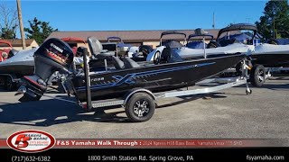 2024 Xpress H18 Bass Boat black wblue Seadek Yamaha Vmax 115 SHO F amp S Yamaha Hanover PA [upl. by Latsyk]