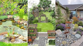 Bed Edging Ideas  Gravel Garden Design Ideas  Flower Bed Ideas  Pebble Craft [upl. by Eicram459]