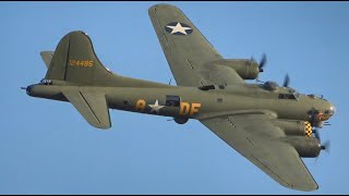 Sanicole Airshow 2024 B17 Flying Fortress Sunset Show FHD [upl. by Burck]