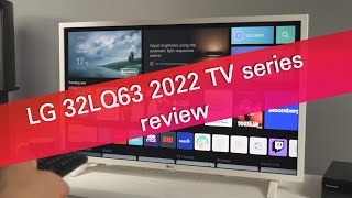 LG 32LQ63 series 2022 Full HD TV with webOS review  a great entry level TV [upl. by Anirav]