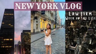 Law Firm Life week in the life of a summer associate  New York Vlog [upl. by Zilvia570]