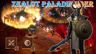 Diablo II Resurrected  Zealot Paladin Build Uber Tristram [upl. by Rodrique]