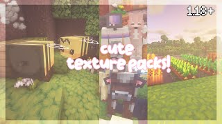 10 cute and aesthetic texture packs minecraft 118 🍓 [upl. by Ielarol]