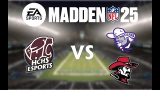 eSports Madden 25 HCHS vs Caverna amp Whitley County HS 111424 [upl. by Nitsyrk904]