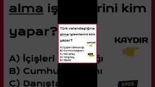 KPSS 2024 VATANDAŞLIKTAN ÇIKABİLECEK SORULAR kpss2024kpssgüncelkpsstarih kpssvatandaşlık yks [upl. by Ahkeber379]