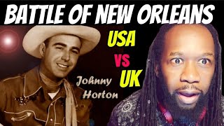 I never knew about this  JOHNNY HORTON Battle of New Orleans REACTION  First time hearing [upl. by Adliwa]