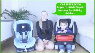 CAR SEAT REVIEW Impact shield RECARO v 5point harness BRITAX For 918kg children [upl. by Gabriel]