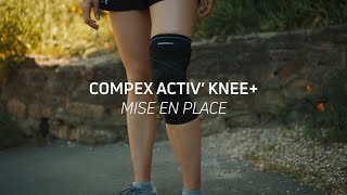 Genouillère compressive Compex Activ Knee  Mise en place [upl. by Noxaj]