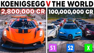 Forza Horizon 5  Koenigsegg Jesko VS The World  The Undisputed Fastest Car In History [upl. by Larentia]