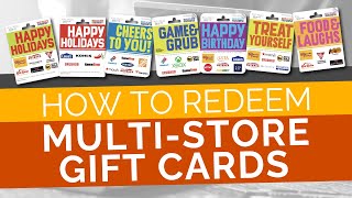 How to Redeem MultiStore Gift Cards No Fees [upl. by Eislrahc]