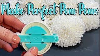 How To Make A Perfect Pom Pom  Clover Pom Pom Maker Tutorial [upl. by Eirojam]