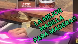 Tapar agujeros en madera con masilla para madera de ToupretSpain [upl. by Jarlen]