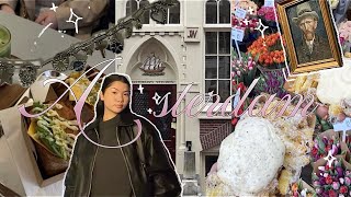 AMSTERDAM VLOG🌷 food spots shoppen rijksmuseum [upl. by Bowra]