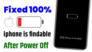 how to fix iphone findable after power off  iphone is findable problem in hindi iphone is findable [upl. by Ahsatsan]