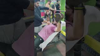 Chest workout at gym and deadlift [upl. by Meelak]