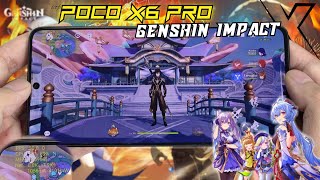 Poco X6 Pro Genshin Impact Gaming test  Dimensity 8300 Ultra 120Hz Display [upl. by Eissac]