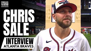 Chris Sale Discusses Resurgence With Atlanta Braves Braves First Half  Full MLB AllStar Interview [upl. by Nimrac]