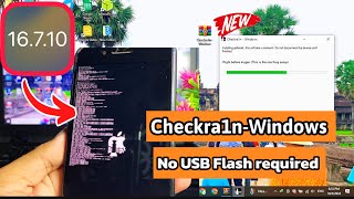 CheckRa1nWindows Jailbreak iOS 16710  iOS 15 got successful  No USB Flash PC required [upl. by Adeuga290]