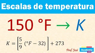 Convertir de Fahrenheit a Kelvin [upl. by Klecka98]