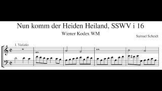 Samuel Scheidt – Nun komm der Heiden Heiland SSWV i 16 [upl. by Hacissej508]