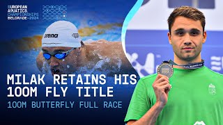 Kristof Milak is BACK  100m Butterfly Final  HIGHLIGHTS  Belgrade 2024 [upl. by Osnerol]