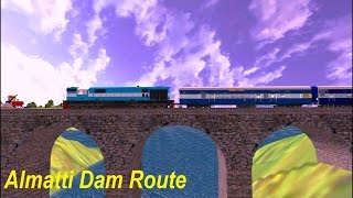 Almatti Dam View Part 1 Indian Train Simulator by Sumit Mehrotra [upl. by Attehcnoc]