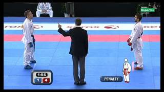 Final Cto Europeo Absoluto Karate Kumite individual masculino 60Kg 12 [upl. by Aniroz]