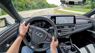 2023 Lexus ES 300h F Sport Handling  POV Test Drive Binaural Audio [upl. by Afaw]