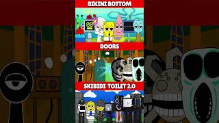 Incredibox Sprunki Bikini Bottom VS Doors VS Skibidi toilet 20 MIX VERSION [upl. by Kowal]