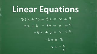 Linear Equations – Algebra – Clear and Understandable [upl. by Asaret]