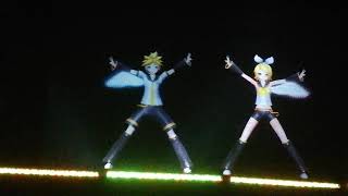 Vocaloid Concert  Animatsuri 2019  Electric angel Rin and Len Kagamine [upl. by Annayrb]